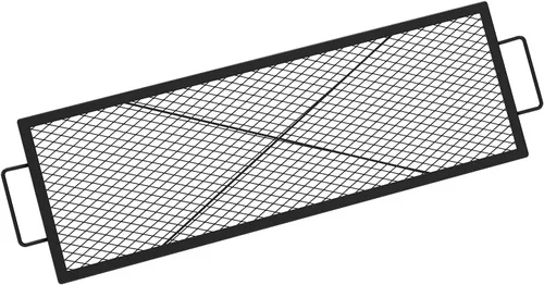 Vista 11 de onlyfire Parrilla de Cocción Rectangular con Marcas en X para Fogata Barbacoa, Rejilla de Parrilla BBQ de Acero Extra Resistente para Fogata