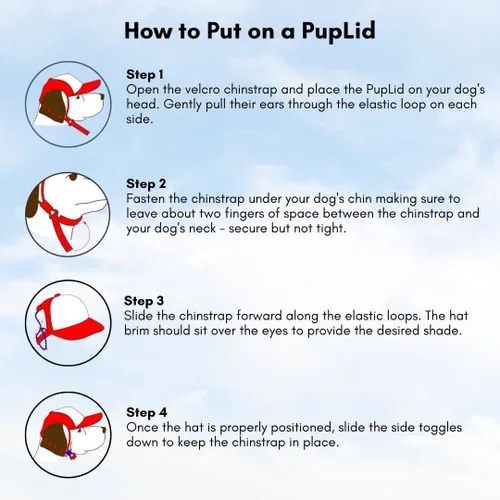 Vista 4 de DIY PupLid Trucker Hats (negro/blanco, XXS) - Sombrero de perro personalizable, lona en blanco para diseño personalizado, ajustable, protección