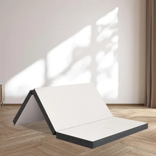 Colchón plegable de espuma viscoelástica, colchón triple de 3 pulgadas con funda lavable, certificado CertiPUR-US, colchón portátil individual XL