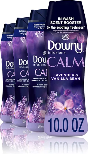 Vista 143 de Downy Infusiones - Perlas potenciadoras de aroma en el lavado, aroma Calm de lavanda y vainilla, 5.7 onzas