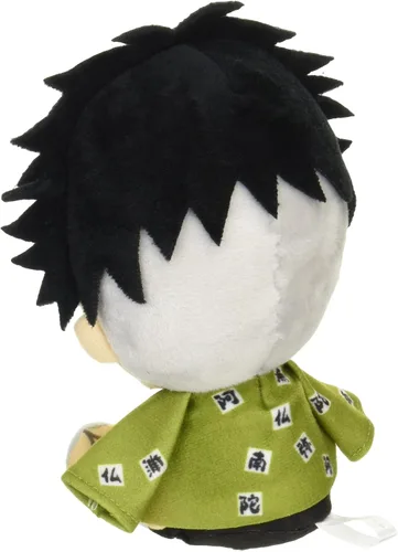 Vista 3 de BANDAI Demon Slayer Kimetsu no Yaiba Chibi Muñeco de Peluche - Uzui Tengen Marrón