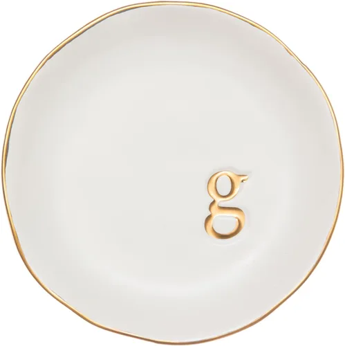 COLLECTIVE HOME - Bandeja de cerámica para joyas, plato decorativo para anillos, aretes, collares, pulseras, llaves de reloj, cumpleaños, día de la