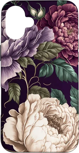 Vista 22 de Funda elegante para iPhone 12 Pro Max con diseño de rosas y peonías vintage