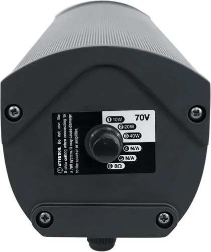 Vista 5 de Rockville WET ARRAY - Altavoz de columna giratorio de montaje en pared comercial de 70 V 60 W, diseño de matriz de línea de 2 vías, IP55