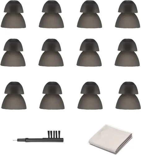 Cúpulas para audífonos Smoky Power Domes para resound Sure Fit RIC RITE y amplificador auditivo BTE de ajuste abierto con herramienta de limpieza