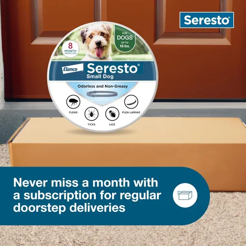 Vista 7 de Seresto Collar de pulgas y garrapatas para perros, pulgas de 8 meses y collar de garrapatas para perros pequeños, hasta 18 libras