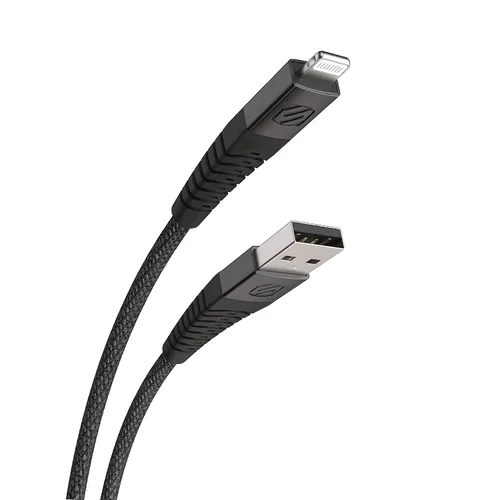 Vista 6 de Scosche HDi3B10WT-SP Strikeline MFI Certified Lightning Charge & Sync Cable de alta resistencia de 10 pies, color blanco