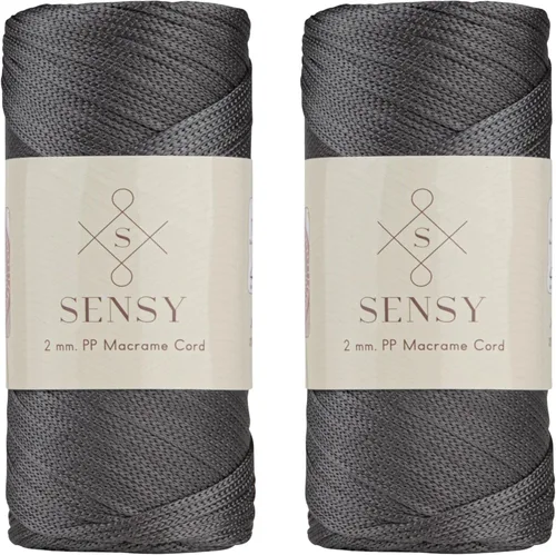 Vista 88 de Sensy Premium 2mm 229.5 metros de cuerda de poliéster 100% cordón de polipropileno Cordón de macramé 2mm Cordón para bolso de crochet Hilo