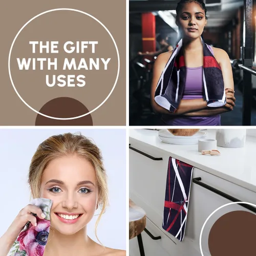 Vista 2 de 3dRose Playing Cards Pattern. Cool Design. Blue. Popular Image. 11x12 Wash Cloth for Face and Body