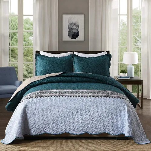 Vista 52 de Travan Juegos de Edredón de 2 Piezas Twin con Sham, Ropa de Cama de Gran Tamaño, Colcha Reversible, Juego de Cubrecama Suave, Tamaño Twin