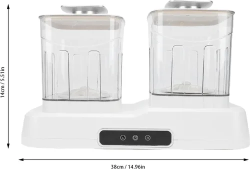 Vista 2 de Lavadora de ropa interior, diseño de bañera doble independiente, 360, lavado completo, mini lavadora de lavandería, 2 modos de limpieza, lavadora