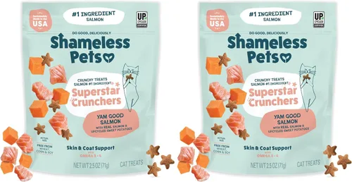 Vista 18 de Shameless Pets Golosinas para gatos con Catnip y pollo para la salud digestiva, crujientes
