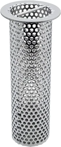 Vista 5 de Colador de drenaje comercial (1, 2 pulgadas de diámetro x 4 pulgadas de alto cilindro)