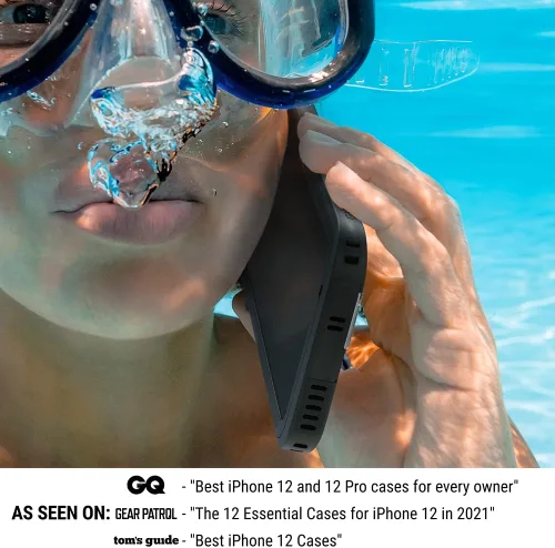 Vista 5 de Catalyst Funda de protección total para iPhone 13 Pro – 5 veces más impermeable iPhone 13 Pro, pantalla altamente sensible e identificación facial