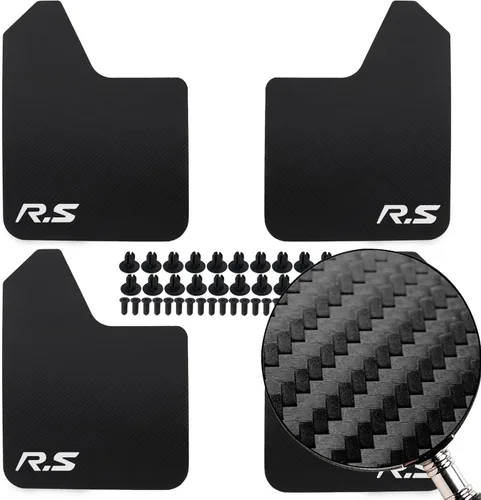 Vista 10 de XUKEY 2 piezas de protectores de salpicaduras universales negros para coche, SUV, furgoneta, hatchback, UTV, ATV, delanteros y traseros