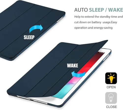 Vista 4 de ProCase Funda para iPad Mini 5 de 7.9 pulgadas 2019 iPad 5ª generación, delgada, ligera, con soporte adhesivo para lápiz para Apple Pencil de 1ª