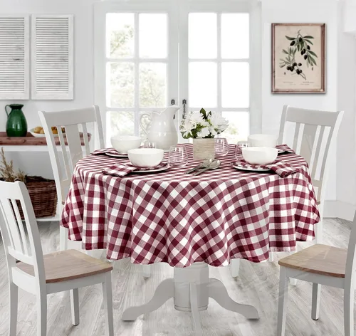 Vista 31 de Home Bargains Plus Country Rustic Buffalo - Juego de 4 manteles individuales de algodón a cuadros, color negro, a cuadros, de fácil cuidado
