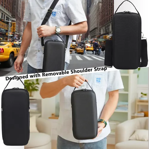 Vista 5 de Travel Carrying Case for Nintendo Switch 2, Large Capacity Hard Shell Protective Case with Removable Strap Fits for Switch 2 Console, AC Charger