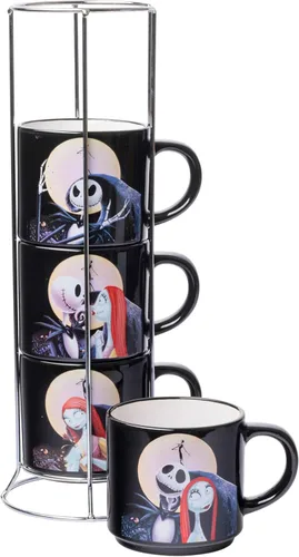 Vista 22 de Silver Buffalo Sanrio Hello Kitty Faces and Hearts - Juego de tazas de cerámica (4 unidades), 10 onzas