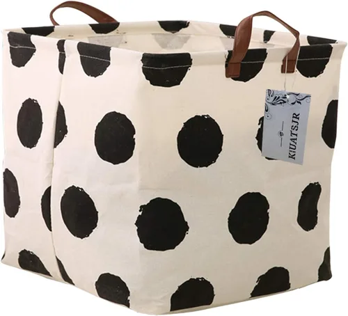 Vista 19 de Cesta de almacenamiento de lona, plegable, organizador con contenedores