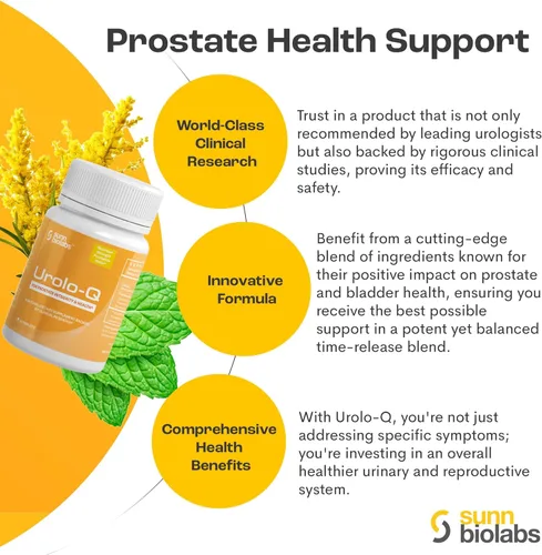 Vista 2 de Urolo-Q Soporte de próstata extra fuerte para prostatitis crónica, CPPS suplementos eficaces para la salud de la próstata de máxima fuerza