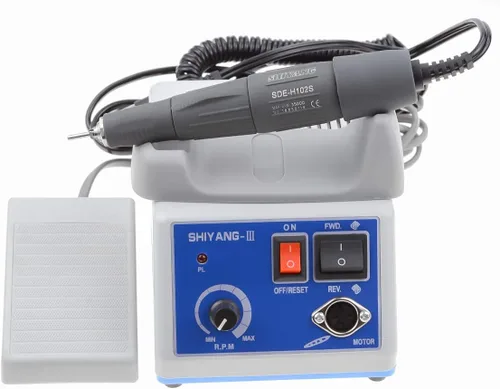 Vista 2 de Dtech 'Mango Micro Motor para Laboratorio, Joyería, Cerámica, Silicona, Trabajo en Vidrio, Talla en Madera, Artículos de Arte, Azul