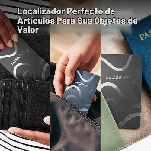 Vista 4 de Pebblebee Card 5, rastreador de billetera Bluetooth Alt to Air Tag Tarjeta 5 Grafito
