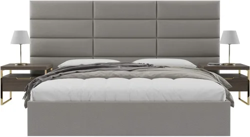 Vista 255 de Vänt - Paneles tapizados de cabecera para montar en la pared, diseño Isabelle, 60 x 23 pulgadas, configuración de 4 paneles individuales