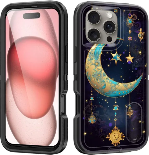 Vista 48 de Funda para iPhone Air con soporte integrado, a prueba de golpes, polvo y caídas, 3 capas, grado militar, funda protectora para iPhone Air de 6.5