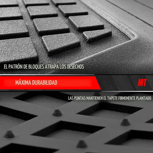 Vista 7 de Motor Trend FlexTough - Tapete de carga trasero, recortable, de alta resistencia para maletero, forro universal de carga trasera, flexible, tapetes