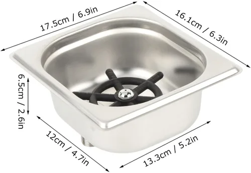 Vista 5 de FLEXMAN Enjuagadora automática de vidrio para fregadero, lavadora automática de vasos de acero inoxidable con rosca G1/2, herramienta de limpieza
