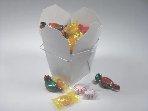 Vista 4 de Cajas para llevar comida china: 16 onzas - Blanco., Contemporáneo, Blanco