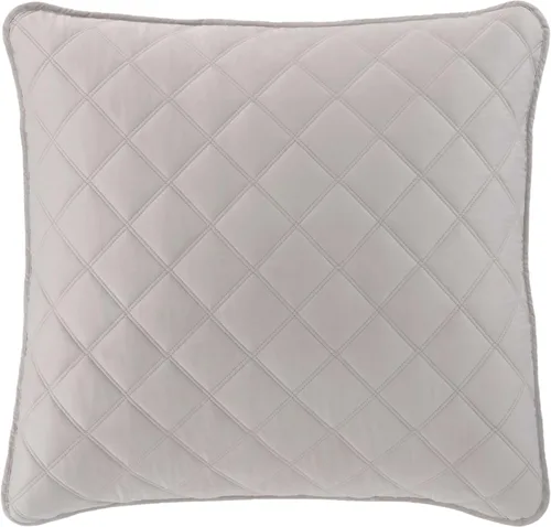 Vista 4 de Pine Cone Hill Funda acolchada de seda gris sólido, tamaño King, patrón sólido gris