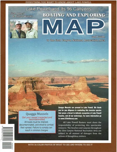 Stan Jones' & Steve Ward's Lake Powell and Its 96 Canyons Boating and Exploring Map and Guide to the Glen Canyon National Recreation Area