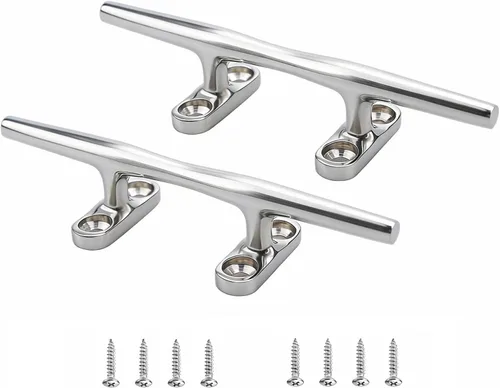 MIZUGIWA Tacos de acero inoxidable de 4 pulgadas, 5 pulgadas, 6 pulgadas, 8 pulgadas, base abierta con cierres para muelles de lanchas, cubiertas,