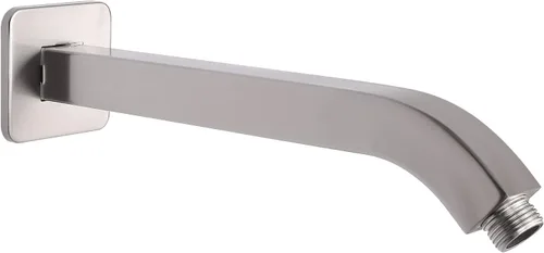 Vista 12 de Brazo de ducha HarJue con brida y cinta de teflón, brazo de extensión de tubo de ducha cuadrado montado en la pared de acero inoxidable 304