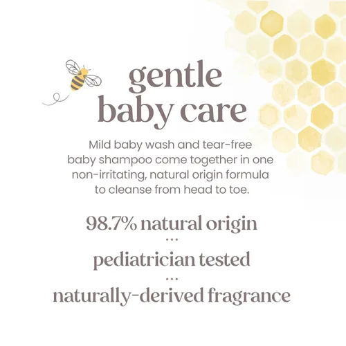 Vista 6 de Burt's Bees Champú y lavado de bebés, jabón para bebés de lágrimas originales - 21 onzas (paquete de 1), el embalaje puede variar.