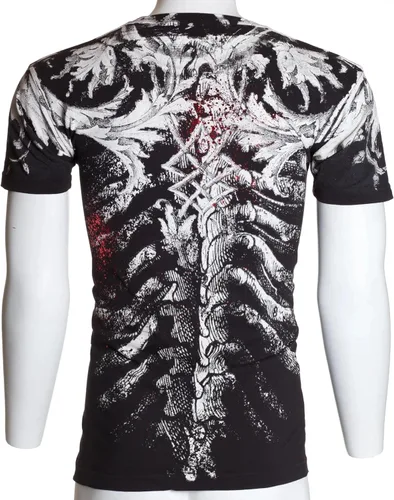 Vista 7 de Xtreme Couture by Affliction - Camiseta para hombre, color caqui, Negro