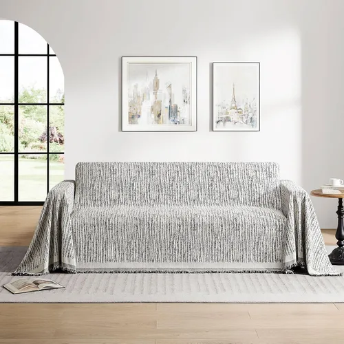 Vista 16 de Funda de sofá lavable para perros, funda para sofá de 2 cojines, funda de sofá modular de felpilla negra en forma de L, protector de muebles