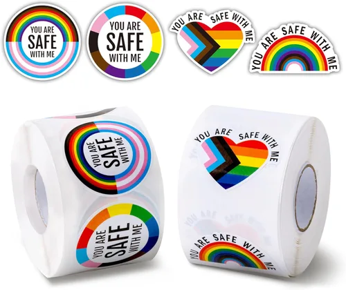 Vista 7 de BeYumi Calcomanías de rollo de conciencia sobre el autismo, 1000 piezas de rompecabezas, calcomanías de cinta en 2 rollos, vinilo impermeable