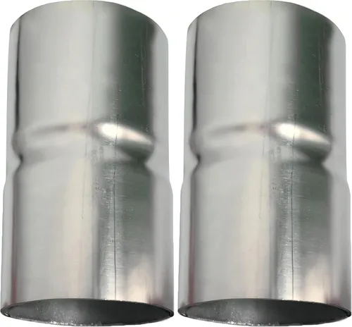 Vista 13 de Acoplador de Escape Universal ID de 2 Pulgadas Adaptador de Escape de Acero Inoxidable