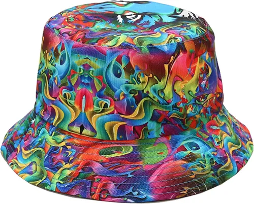 Vista 13 de Sombrero de pescador reversible de doble cara con estampado unisex Banana