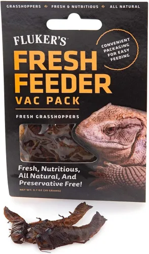 Vista 8 de Fluker's Fresh Feeder Vac Pack Grillos, totalmente naturales y sin conservantes, ideal para reptiles, pájaros o animales pequeños, 0.7 onzas