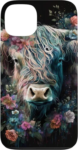 Vista 7 de Western Boho Highland Cow Farmer Cows Lover Case for iPhone 17