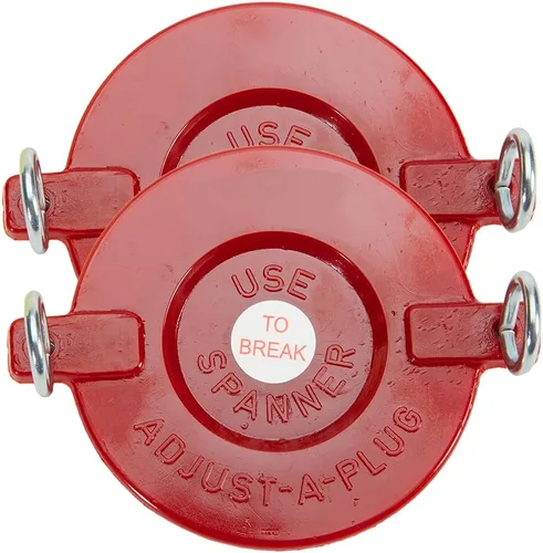 Tapa de conexión de bomberos (FDC) de plástico de 2 1/2" para conexiones de rociadores y tuberías verticales (paquete de 2)