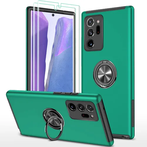 Vista 16 de Funda para Samsung Galaxy Note 20 Ultra con protector de pantalla de TPU flexible autorreparable [2 unidades], funda con función de atril invisible