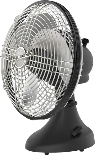Vista 7 de Vornado Silver Swan - Ventilador oscilante vintage, níquel cepillado