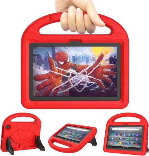Vista 10 de Funda para tableta para nuevo 7 pulgadas 2024, cubierta ligera a prueba de golpes para niños con cubierta de soporte - negro