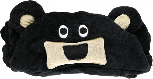 Vista 2 de Manta con capucha para llevar puesta Lazy One para niños, manta con capucha de animales (Oso)