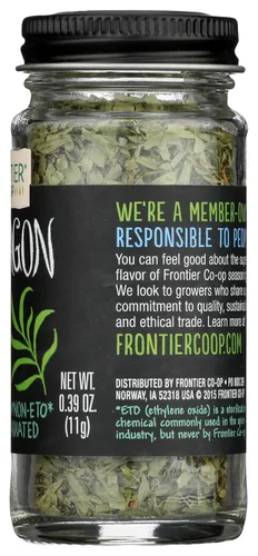 Vista 5 de Frontier Co-op Hoja de estragón, botella de 0.39 onzas, cortada y tamizada, sabor cálido para salsas, ensaladas, aderezos, huevos y más